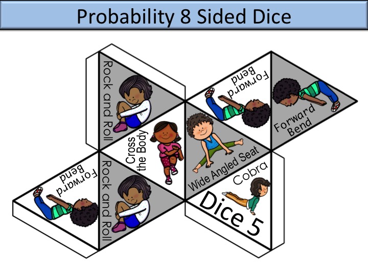 yoga probability dice grade 4 5 active math games